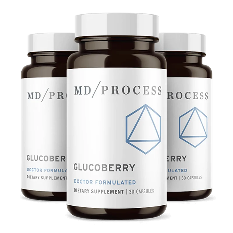 GlucoBerry Blood Sugar Supplement Bottle (3 Bottle / 90 Day Pack)